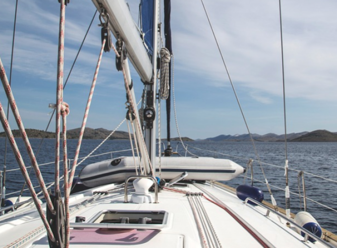 SAILING ACROSS THE CHIEMSEE LAKE